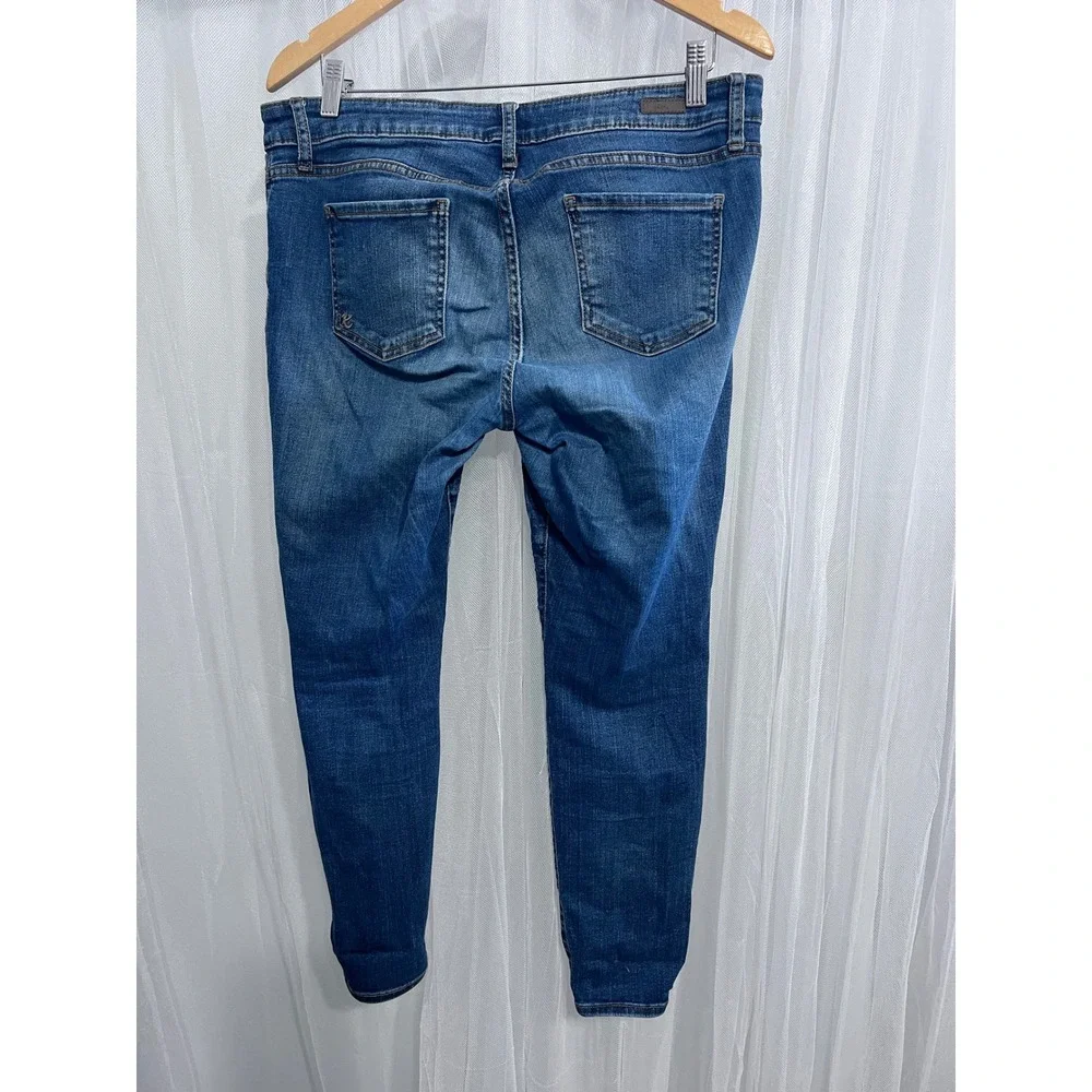 Kut from the Kloth Womens‎ 12P Medium Wash Skinny Jeans KP164PH3SSF Petite Blue